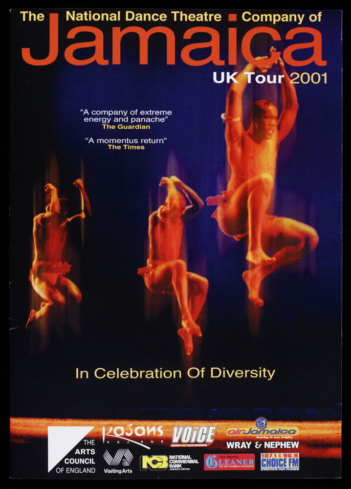 Programme of National Dance Company of Jamaica UK tour.