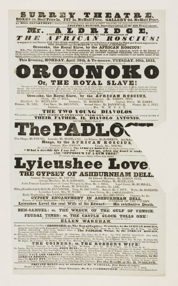 Playbill of The Padlock