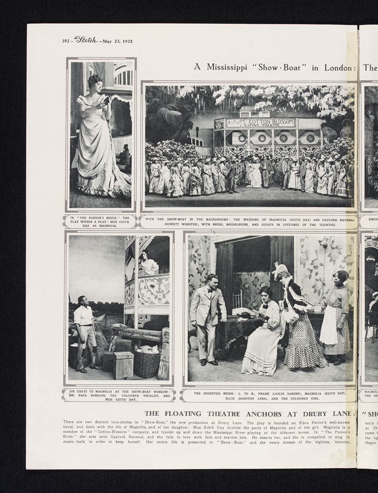 Article with photographic images reviewing Showboat