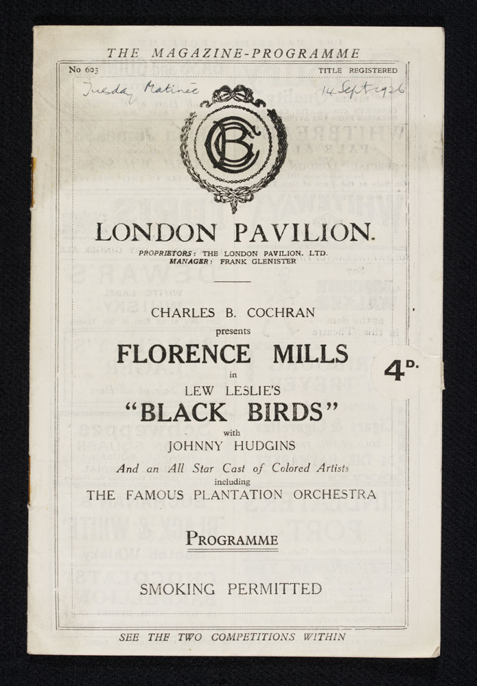 Programme for Black Birds