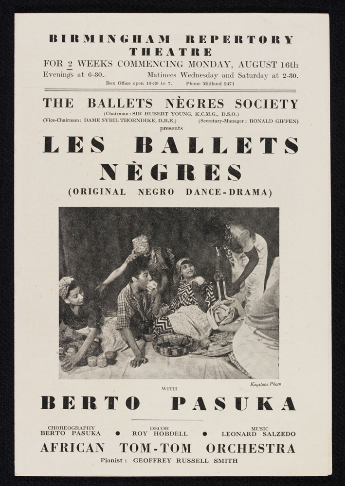 Programme for Les Ballet Negres 