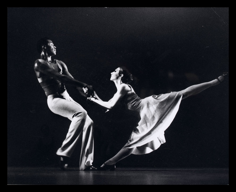 Black and white photograph of performers on stage in The Road to the Phoebe Snow