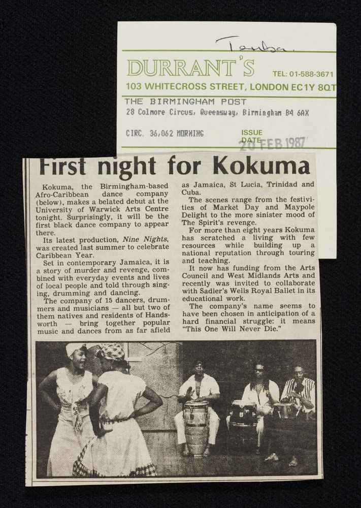 Article from The Birmingham Post about Nine Nights