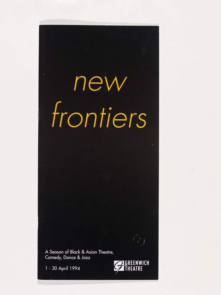 Front cover of programme for New Frontiers