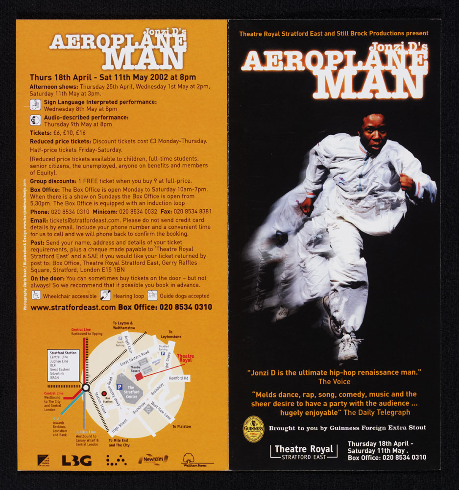 Leaflet for Aeroplane Man